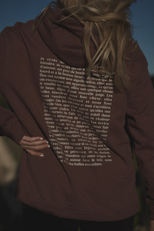SWEAT À CAPUCHE LA BELLE HISTOIRE
