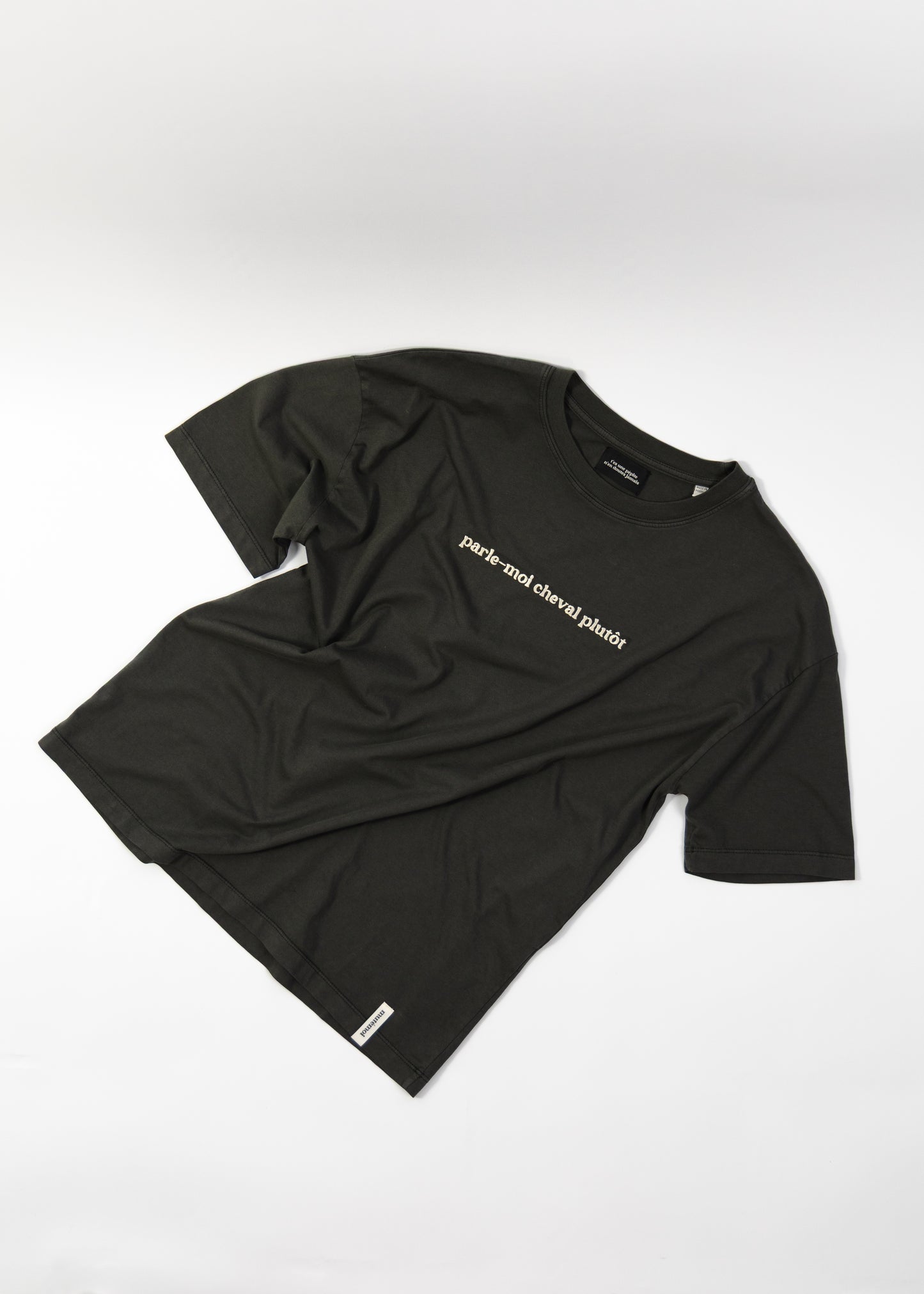 T-SHIRT PARLE-MOI CHEVAL PLUTÔT