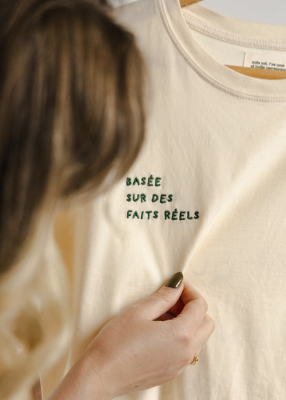 T-SHIRT BASÉE SUR DES FAITS RÉELS