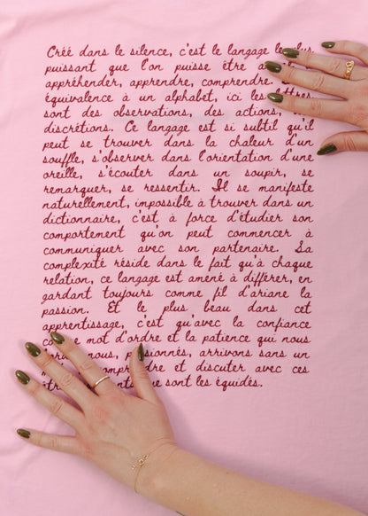 T-SHIRT LE LANGAGE DE L'AMOUR