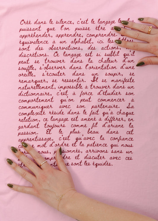 T-SHIRT LE LANGAGE DE L'AMOUR